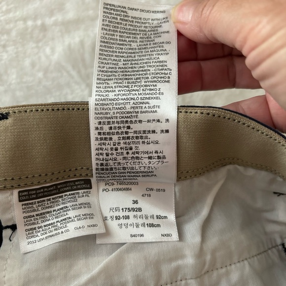 Docker's Men’s Flex Comfort Cargo Shorts size 36 Navy Blue - Picture 7 of 9